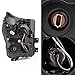 AKKON - For F-Series SuperDuty Pickup Truck Black Smoked Dual LED Tube Projector Headlights Replacement