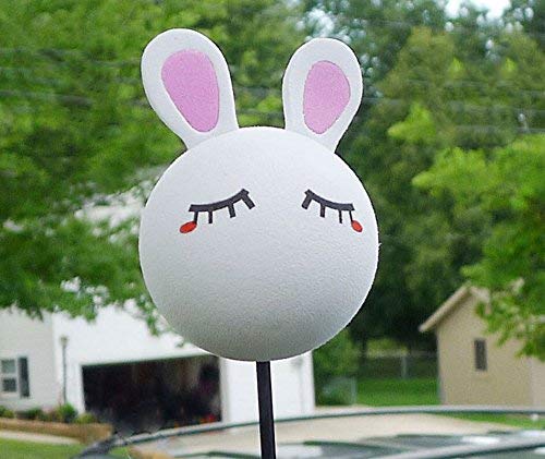 JiaUfmi Automobile Car Antenna Topper Eva Decorative Topper Balls, Rabbit - Thumbnail 3