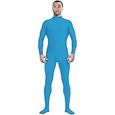 Aniler Men's and Women's Spandex Zentai Costume Bodysuit Stretch Halloween Unitard Party Cosplay Body Suit