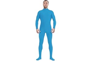 Aniler Men's and Women's Spandex Zentai Costume Bodysuit Stretch Halloween Unitard Party Cosplay Body Suit