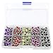 Bestartstore 1Box(200pcs) 8x12mm 5colors Rhinestone Brads Paper Fastener Brads Scrapbooking Card Making DIY Paper Art Wedding Craft
