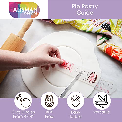 Talisman Designs Pie Pastry Guide Perfectly Round Pie Crust Every