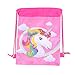 DPIST 12 Pack Unicorn Gift Bags Drawstring Party Bag Unicorn Party Favors,10.613.4
