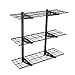 FLEXIMOUNTS 3-Tier Storage Wall Shelves 1x3ft 12-inch-by-36-inch per shelf Height adjustable Floating Shelves (Black) primary