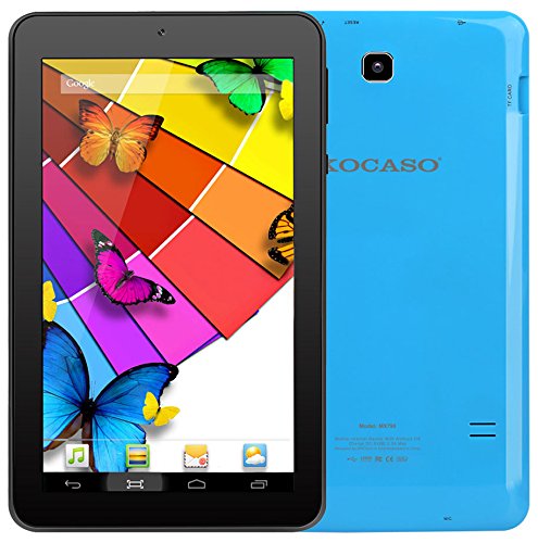 KOCASO MX790 [7 INCH] [Android 5.1] Tablet PC- (Quad Core, 8GB Built-In-Memory, Dual Camera 1024600 WiFi MicroSD Card Slot Micro USB) FREE Earbuds Screen Protector Stylus Pen Carrying Pouch- Blue - Thumbnail 4