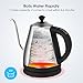 Electric Kettle with Variable Temperature, 1.2L Gooseneck Pour-Over Kettle for Drip Coffee and Tea, BPA-Free 304 Stainless Steel Kettle with LCD Display and Keep Warm Function Kettle, 1000W