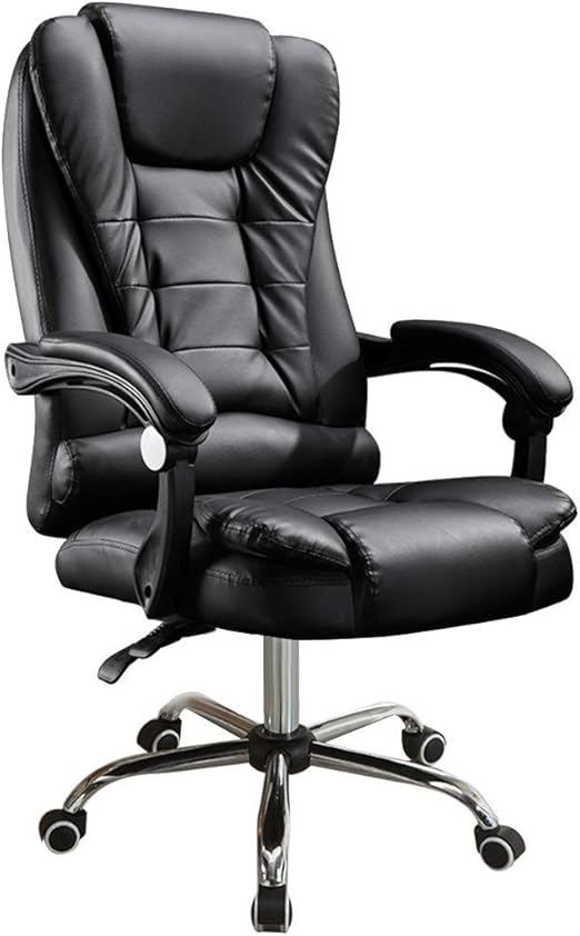 Amazon Com Manxivoo High Back Executive Swivel Office Computer Desk Chair Leather Gaming Chair Office Chair Computer Chair Black W 20 D 20 H 41 45inch Home Kitchen
