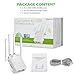 Qoosea WiFi Extender Repeater/AP/Router AC1200 Mbps Dual Band Wireless Signal Range Booster with 4 External 3dBi Antennas Compatible with Smart Home & Alexa Devices - White