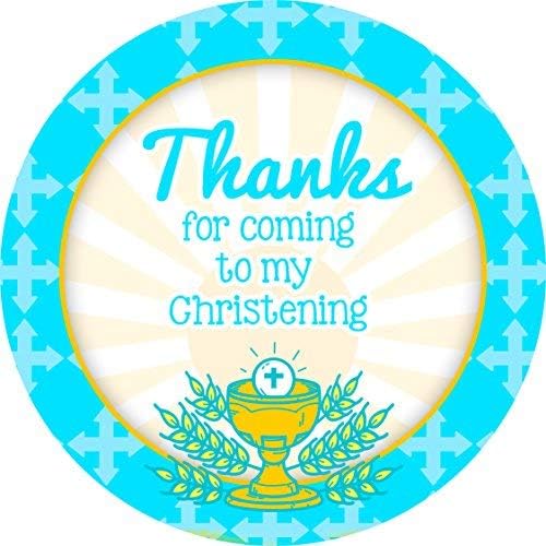 hiusan Happy Christening Personalized Sticker Lables Christmas Address Labels Envelop Seals Party Favor Tags Lable
