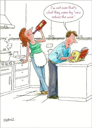 'Reduce The Wine' - Mother's Day Card - Comical Cartoon Design