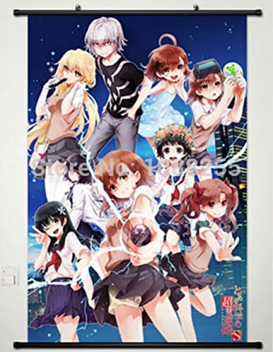 BestWeeks Home Decor Wall Scroll Poster A Certain Scientific Railgun Misaka Mikoto Cos