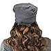 Satin Life Adjustable Drawstring Soft Slouchy Satin Lined Hat (Light Heather Gray)