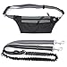 Ranphykx Dog Leash, Retractable Adjustable Hands Free Dog Lead with Waist Pouch for Runners up to 110 lbs Large Dogs