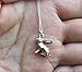 Sterling Silver Rabbit Necklace, Bunny Necklace