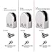 6.0-8.0mm Wolfteeth 4X Stainless Steel Staircase Glass Clamp Stair Brackets Holder Flat for Window Balustrade 5003