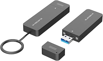 Carcasa USB 3.1 NVMe para 2230/2242 PCIe M.2 SSD, ElecGear NV-2242A (NVMe +
