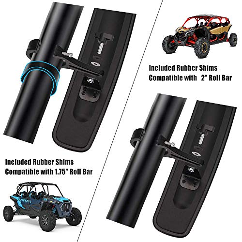 Atv Mirror 2X UTV ATV Rear View Side Mirrors 10mm For Polaris Sportsman Touring 4-wheeler E Atv Mirrors - Foto 10