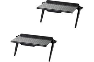 Hovico 2Pcs TV Screen Adjustable Storage Top Shelf Computer Monitor Screen Top Shelf for Cellphone Stand, Cable Boxes, Camera, Media Boxes, Remote Controls, Router and Home Decor - Black 8.5inch