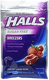 Halls Sugar Free Breezers Cool Berry (Pack of 3)