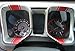 Decal Concepts RED Carbon Fiber Gauge Bezel Racing Stripe Decal kit - Fits Camaro (2010-2015)