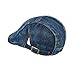 LETHMIK Denim Flat Cap Newsboy Ivy Irish Hats Jean Cabbie Scally Cap Duckbill Hat Newsboy Dark Blue