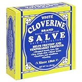 White Cloverine Salve, Petrolatum Skin Protectant, 1 Ounce Tin - 6 Pack
