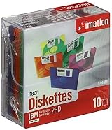 Imation 10 x 1.44MB Floppy Disks PC Storage Media Neon Colors view 2