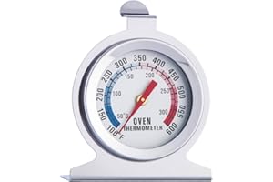 JZK Stainless Steel Dial Oven Thermometer for Fan Oven/aga/Gas Oven, Kitchen Oven Temp Monitor, Gas Oven Temperature Gauge, O