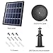 Skylety Solar Panel with Security Wall Mount Compatible with Ring Spotlight Cam Only, 5 m/ 16.4 ft Cable with Barrel Connector, 5 V/ 3.5 W (Max) Output, Without CAM, Black