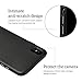iPhone X Case, iPhone 10 Case, Muti-layer Matte Hard PU Leather Cover Shock Absorbing Case Microfiber Soft Lining Cloth Cushion Shell [Supports Wireless Charging] for Apple iPhone X 10 Edition (Black)