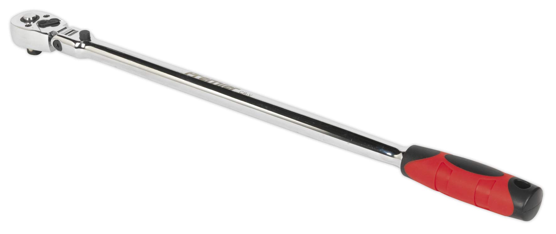 Sealey Ak6697 Ratchet Wrench Flexi-Head Extra-Long 455Mm 3/8Sq Drive