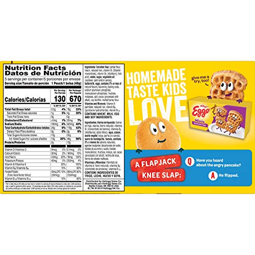 Eggo Mini Frozen Pancakes, Frozen Breakfast, All Day Kids Snacks