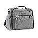 JuJuBe B.F.F Multi-Function Convertible Diaper Backpack/Messenger Bag Onyx Collection, Gray Matter, One Size