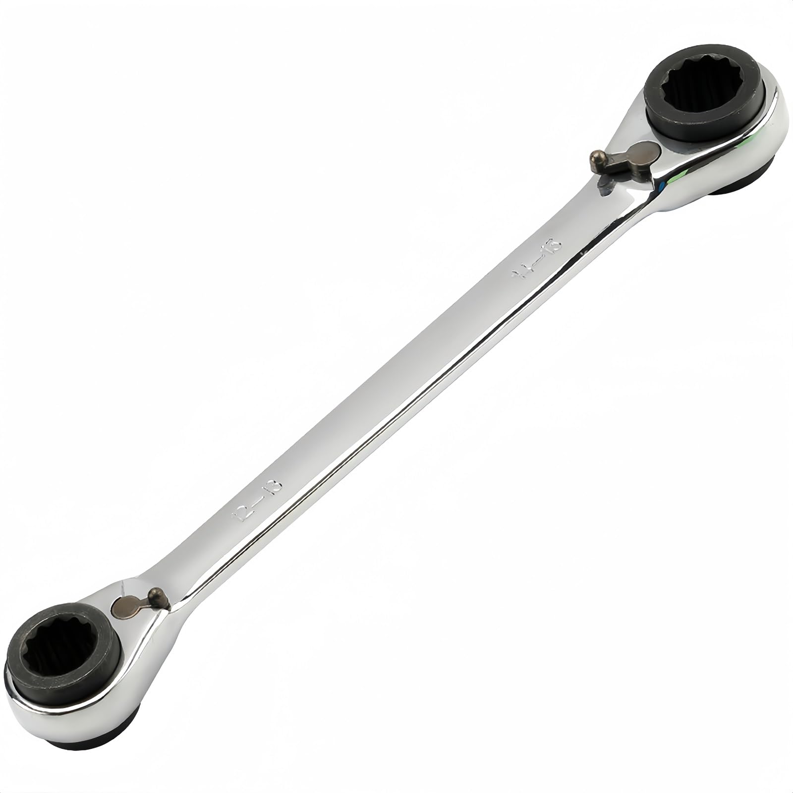 Boxonly 4 in 1 Reversible Ring Ratchet Spanners Multi-Purpose Double Twin Ended Ratchet Wrenches 4x5mm-6x8mm