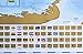 Wonderful Maps Scratch Off World Map with Country Flags, US States, Australian States and Canadian Provinces On Ocean Blue Background. Deluxe Large Detailed Premium World Scratch Map Poster.