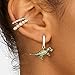 MOEPAPA Ear Cuff Colorful Clip on Hoop Earrings for Women 6pcs set