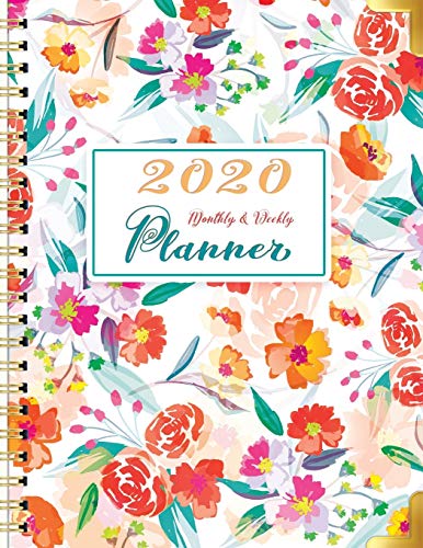 Week View 2020 2020 Monthly and Weekly Planner: One Year Calendar with Monthly and ...