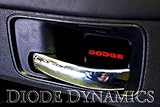 2008-2013 Dodge Challenger Door Handle Plates, Black/Red
