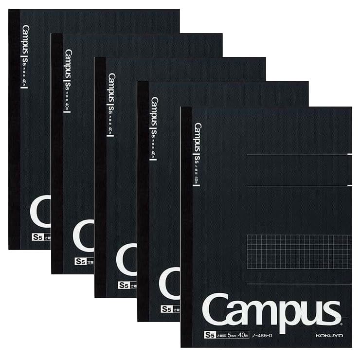 KOKUYO Campus Notebook, Business Type (B5, 5mm Grid 5-PACK)