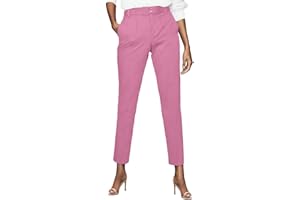 Miesuit Women's Dress Pants High Stretch Straight Leg Black Pants for Work Business Casual with Pockets