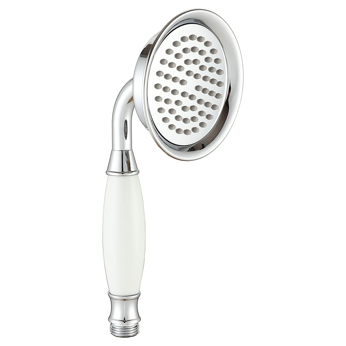 Ownace Big Size Victorian Shower Head Traditional Brass&Ceramics Telephone Hand Shower Head Chrome for Bathroom