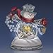 Bradford Exchange Thomas Kinkade Snowglobe Snowman with Lighted Scene Plays 8 Holiday Carols by The