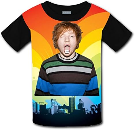 Fashion Design Cute Ed-Sheeran Children 3D Printed Short Sleeve tees Round Neck T shirts S
