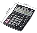 Bulk Digital Calculators Solar Powered Desktop Big Screen Basic Calculator With Electronic Number 12 Digit Display Black (6-Pack) - Colors May Vary