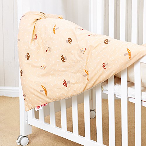 Mamaway Medical Grade Hypoallergenic Antibacterial Comfortable Toddler/Baby Bedding Set, Comforter with 2 Quilt Inserts for All Season, Pillowcase, NASA Certified Temperature Control Balance