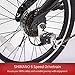 Murtisol Folding Bike 20’’ Hybrid Bicycle Reinforced Frame Commuter Bike with 6 Speeds Derailleur, Durable Frame, Adjustable Seat,Black