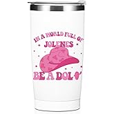Western Tumbler Country Music Lovers Preppy Drinking Cups with Lid, Western Stuff Western Accessories for Women Country Girl, Travel Coffee Mug 20oz Insulated Cup Thermos for Christmas Birthday