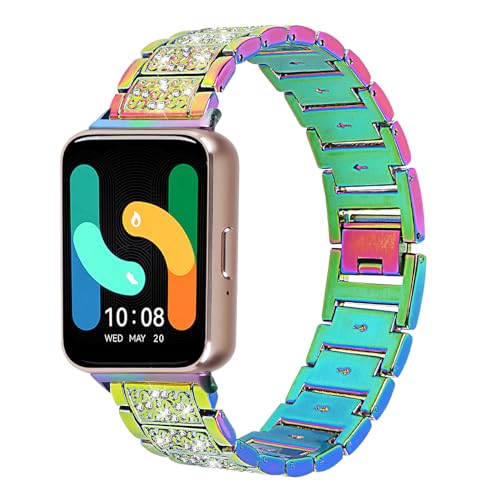 RuiRdot Compatible WithSamsung Galaxy FIT 3 Band Replacement, Stylish Replacement Accessories Strap with Bling Rhinestones Watchband for Samsung Galaxy FIT 3 SM-R390