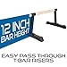 Ultimate Body Press Wood Bar Parallettes 12x24 Inch