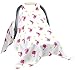 Baby Car Seat Covers To Protect From Bugs & Dust. XL Soft Muslin Cotton Car Seat Canopy For Baby Shower Gifts For Newborn Infant Girls.